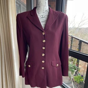 Vintage Liz Claiborne lined long blazer size P2